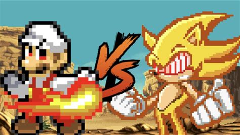 Mario Vs. Fleetway Sonic .
